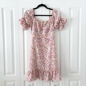 SHEIN Pink Floral Dress